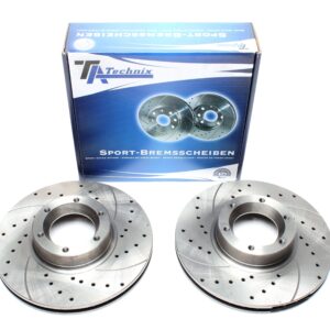TA Technix Sport Bremsscheiben Satz Vorderachse passend für Opel Movano Combi / Movano Kasten / Movano Pritsche / Movano Kipper / Renault Master II Bus / Master II Kasten / Master II Pritsche