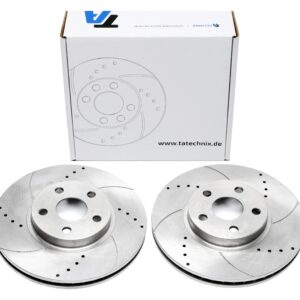 TA Technix Sport Bremsscheiben Satz Vorderachse passend für Toyota Celica