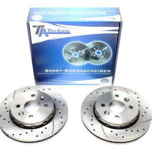 TA Technix Sport Bremsscheiben Satz Vorderachse passend für Kia Shuma II / Shuma II Stufenheck