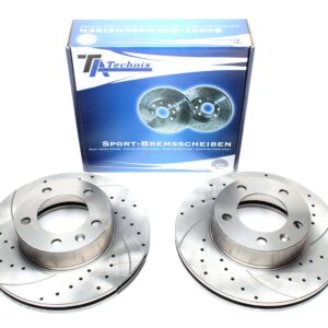 TA Technix Sport Bremsscheiben Satz Vorderachse passend für Nissan Interstar Bus/Kasten/Pritsche / Opel Movano Combi/Kasten/Pritsche/Kipper / Renault Master II Bus/Kasten/Pritsche
