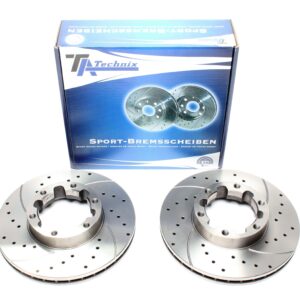 TA Technix Sport Bremsscheiben Satz Vorderachse passend für Nissan Cabstar E