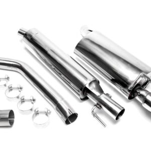 TA Technix Edelstahlanlage 2x76mm DTM passend für Opel Corsa B