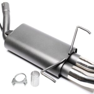 TA Technix Sportendschalldämpfer 2x76mm DTM passend für Opel Corsa C