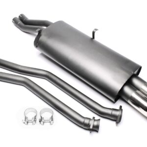 TA Technix Sportendschalldämpfer 2x76mm DTM passend für BMW 3er Serie E30 Limousine