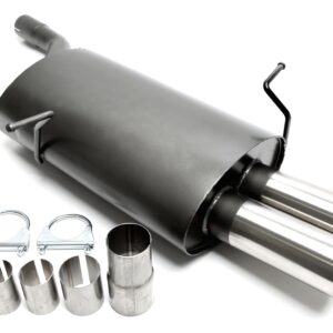 TA Technix Sportendschalldämpfer 2x76mm passend für BMW 3er Serie E46 Limousine