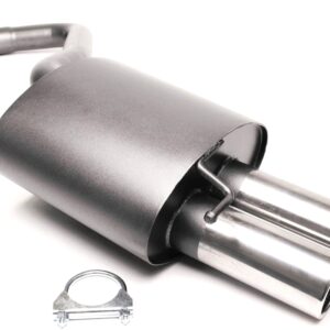 TA Technix Sportendschalldämpfer 2x76mm passend für BMW 3er Serie Limousine E90