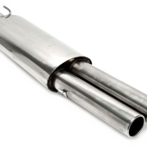 TA Technix Endschalldämpfer 2x76mm rund/gebördelt aus Edelstahlanlage EVOG2A-xx