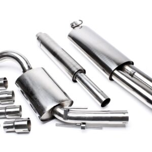 TA Technix Edelstahlanlage 2x76mm DTM passend für VW Golf II