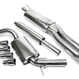 TA Technix Edelstahlanlage 2x76mm DTM passend für VW Golf III Variant