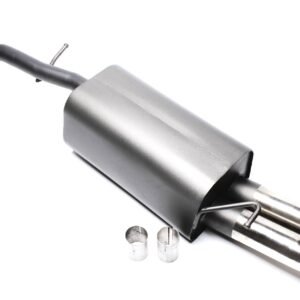TA Technix Sportendschalldämpfer 2x76mm DTM passend für Audi A3 8L / Seat Leon 1M/ VW Golf IV