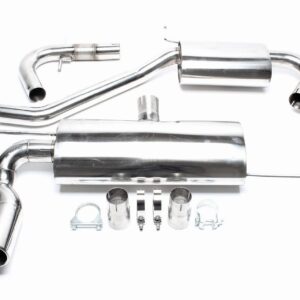 TA Technix Edelstahlanlage 2x76mm passend für Audi A3 8P / VW Golf V 1K
