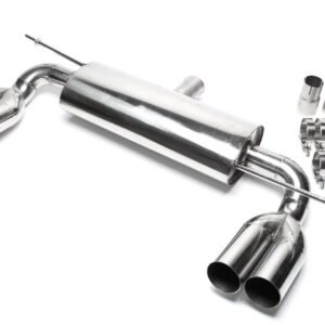 TA Technix Duplex Edelstahl Sportendschalldämpfer Links+Rechts 2x76mm passend für Audi A3 (8P)/ VW Golf V
