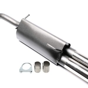 TA Technix Sportendschalldämpfer 2x76mm passend für Seat Arosa 6H / VW Lupo 6E/6X