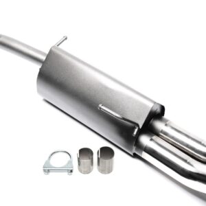 TA Technix Sportendschalldämpfer 2x76mm DTM passend für Seat Arosa 6H/ VW Lupo 6E/6X