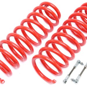 TA Technix Federn Vorderachse 60mm +Koppelstangen Hinterachse (Airmatic) passend für Mercedes Benz E-Klasse S211