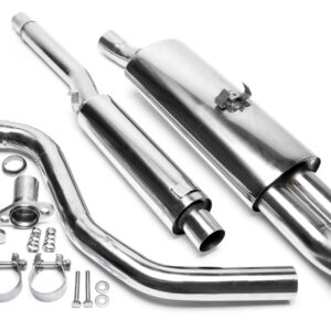 TA Technix Edelstahlanlage 2x76mm DTM passend für VW Polo