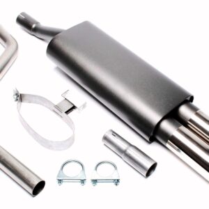 TA Technix Sportendschalldämpfer 2x76mm passend für VW Polo