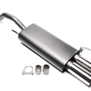 TA Technix Sportendschalldämpfer 2x76mm passend für VW Polo 6N