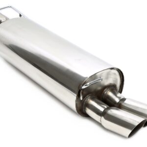 TA Technix Endschalldämpfer 2x76mm aus Rennsportanlage RSG4E276SC passend für Audi A3 8L / Seat Leon 1M / VW Golf IV