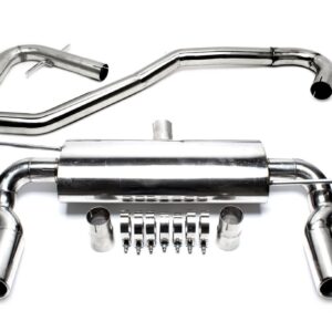 TA Technix Duplex Edelstahl Rennsportanlage Links +Rechts 2x76mm passend für Audi A3 8P / VW Golf V 1K / Golf Plus 1KP
