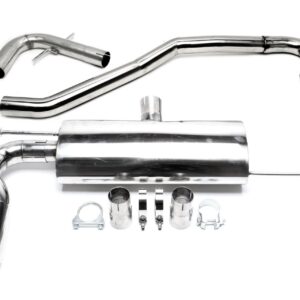 TA Technix Edelstahl Rennsportanlage 2x76mm passend für Audi A3 8P/ VW Golf V 1K