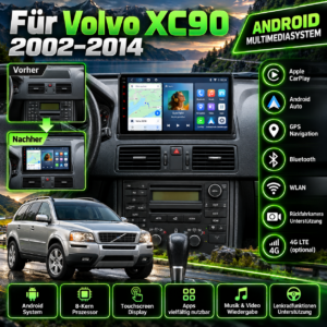 Alternative view of Android Autoradio für Volvo XC90  2002-2014 GPS-Navigation, Multimedia, WiFi, DSP, RDS, BT, SWC,