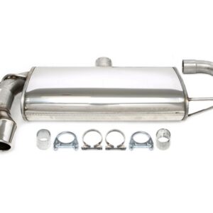TA Technix Edelstahl Sportendschalldämpfer 2x80mm passend für Audi A3 1.4+2.0TFSI Typ 8P/ VW Golf V/VI 1.4/1.8/2.0 Typ 1K