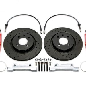 TA Technix 6-Kolben Bremsanlage 280mmx22mm/Upgrade Kit passend für Vorderachse Smart Typ 453
