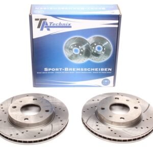 TA Technix Sport Bremsscheiben Satz Vorderachse passend für Hyundai Coupe / Sonata IV