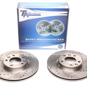 TA Technix Sport Bremsscheiben Satz Vorderachse passend für Peugeot 407 / 407 SW / 508 / 508 SW / 607