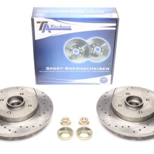 TA Technix Sport Bremsscheiben Satz mit Radlager +Sensorring Hinterachse passend für Citroën Berlingo/DS4/C4 Picasso I /C4 Grand Picasso I / Peugeot 308 SW/Partner Tepee