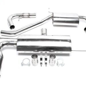 TA Technix Edelstahlanlage 2x76mm passend für Audi A3 8P/ VW Golf V 1K