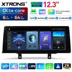 12.3" Android 14 Car Stereo for BMW 3/4 Series M3 M4 LHD NBT (2013-2016)