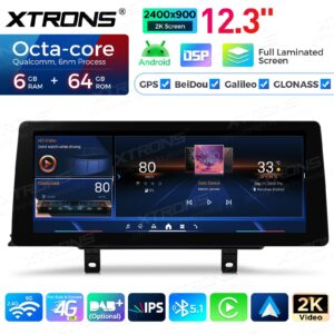 12.3" Android 14 Car Stereo for BMW 3/4 Series M3 M4 LHD NBT (2013-2016) – Bild 4